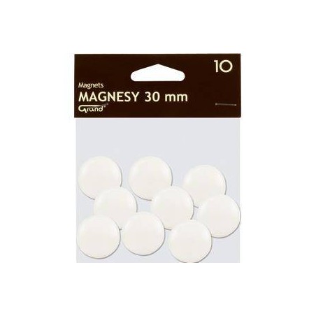 MAGNESY 30MM GRAND 130-1693 BIAŁE 10SZT