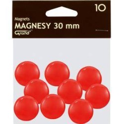 MAGNESY 30MM GRAND 130-1695 CZERWONE 10SZT