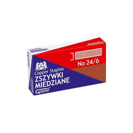 ZSZYWKI GRAND 24/6 110-1422 MIEDZIANE 1000SZT