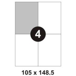 ETYKIETY SAMOPRZYLEPNE 105X148.5MM EPRIMO E84541 BIAŁE 100ARK*4SZT
