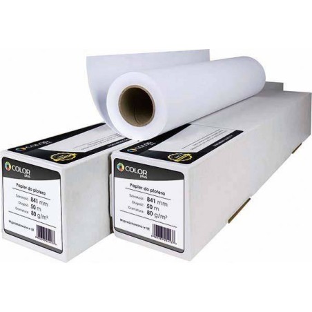 PAPIER DO PLOTERA 841MM X50M 80G COLORPLUS ATRAMENTOWY CP-841X50/80G GILZA 50MM