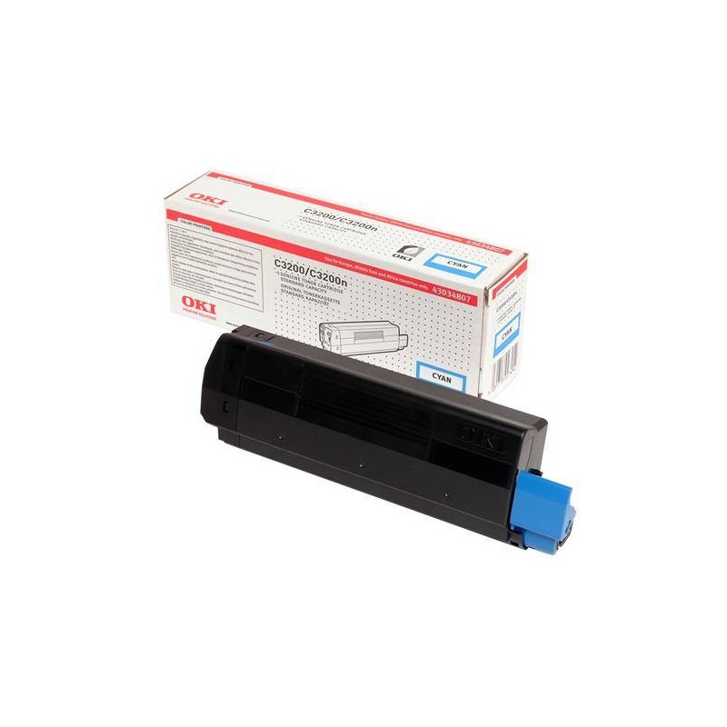 TONER ORYGINALNY OKI 43034807 CYAN 1500 STRON