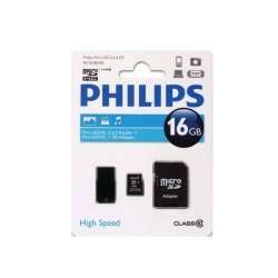 PAMIĘĆ MICROSDHC 16GB 10MBS PHILIPS FM16MR45B/10 1 SZT.