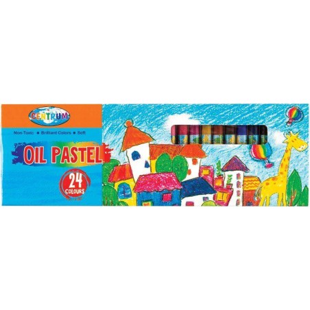 PASTELE OLEJOWE 60X7MM CENTRUM MAGIC VILLAGE 80591 MIX*24 24SZT