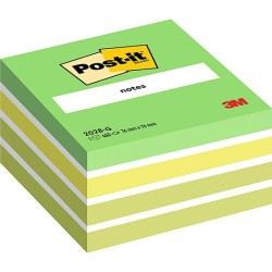 KARTECZKI SAMOPRZYLEPNE  76X76MM 3M POST-IT®  2028-G ZIELONE 450 KART