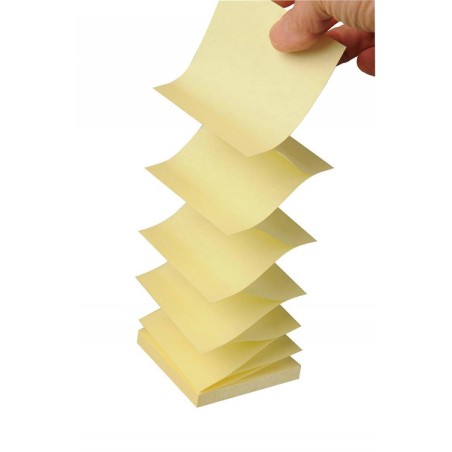 KARTECZKI SAMOPRZYLEPNE  76X76MM 3M POST-IT® Z-NOTES  R330-1B ŻÓŁTE 6X100 KART