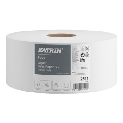 PAPIER TOALETOWY DWUWARSTWOWY KATRIN PLUS GIGANT 2511 SUPER BIAŁY 100 M 12 SZT.