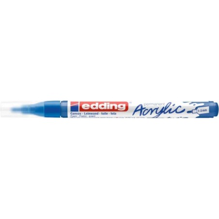 MARKER AKRYLOWY  EDDING 5300 MATOWY BŁĘKIT GENCJANOWY 1-2 MM