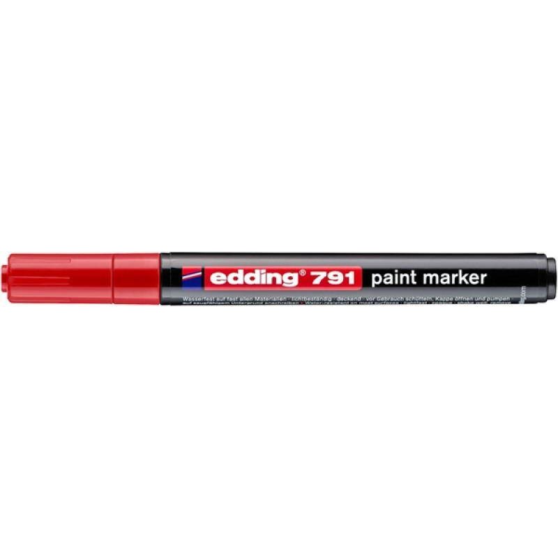 MARKER OLEJOWY EDDING 791 CZERWONY 1-2MM