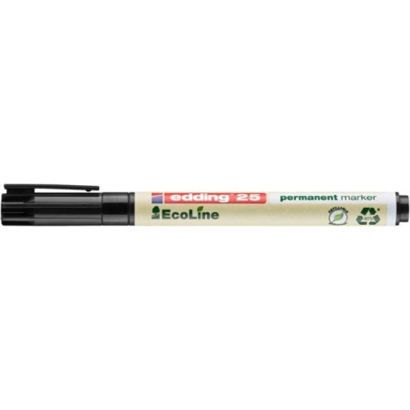 MARKER PERMANENTNY EDDING ECOLINE 25 CZARNY 1MM