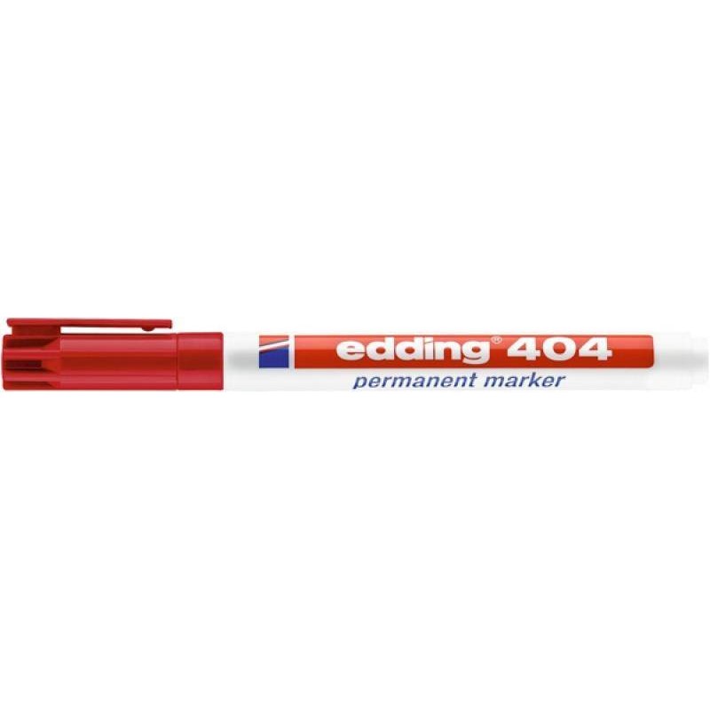 MARKER PERMANENTNY EDDING 404 CZERWONY 0.75 MM