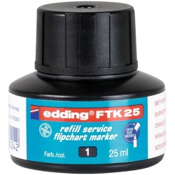 TUSZ DO MARKERÓW FLIPCHART EDDING FTK 25 CZARNY 25ML