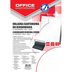 KARTON DO BINDOWANIA BŁYSZCZĄCY A4 OFFICE PRODUCTS CHROMOLUX BIAŁY 100 SZT