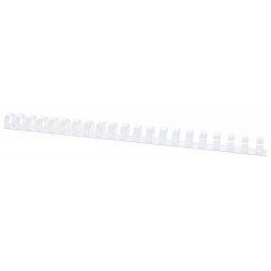 GRZBIET PLASTIKOWY 16MM (145 KARTEK) OFFICE PRODUCTS BIAŁY 100 SZT.