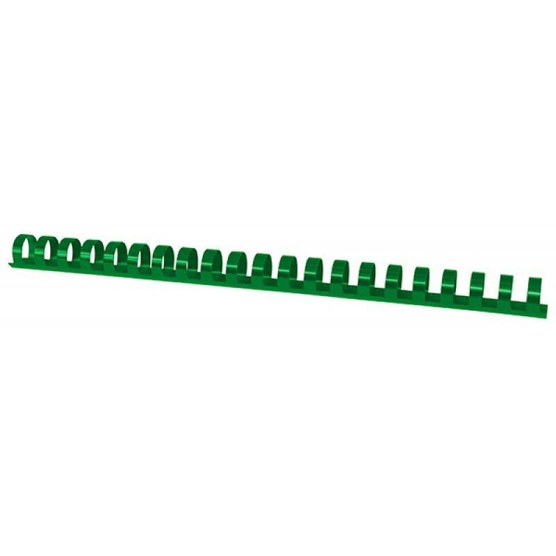 GRZBIET PLASTIKOWY 19MM (165 KARTEK) OFFICE PRODUCTS ZIELONY 100 SZT.