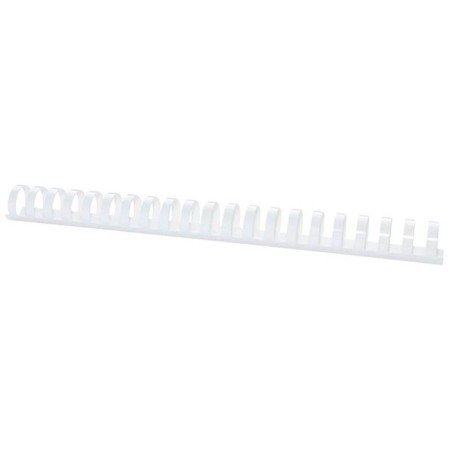 GRZBIET PLASTIKOWY 25MM (240 KARTEK) OFFICE PRODUCTS BIAŁY 50 SZT.