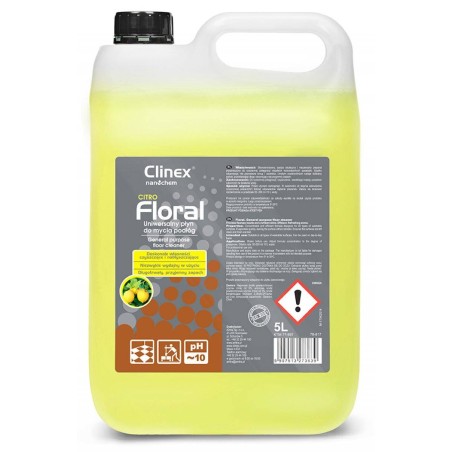 UNIWERSALNY PŁYN DO MYCIA PODŁÓG CLINEX FLORAL CITRO 5L