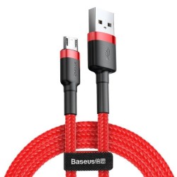 KABEL USB DO MICRO USB BASEUS CAFULE 1.5A 2M (CZERWONY)