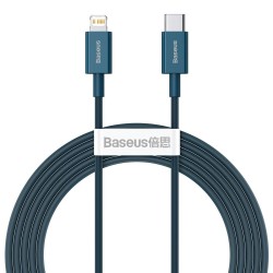 KABEL USB-C DO LIGHTNING BASEUS SUPERIOR SERIES, 20W, PD, 2M (NIEBIESKI)