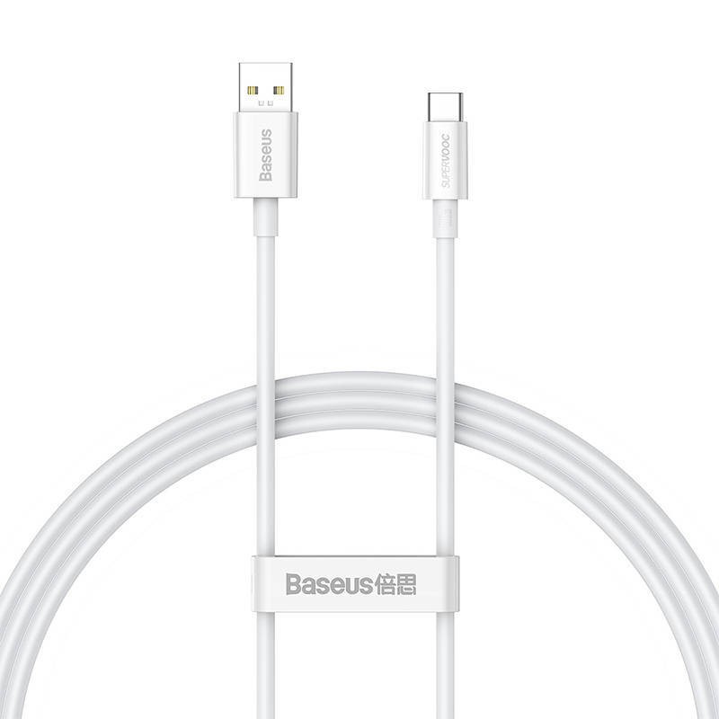 KABEL USB DO USB-C BASEUS SUPERIOR SERIES, 65W, 1M (BIAŁY)