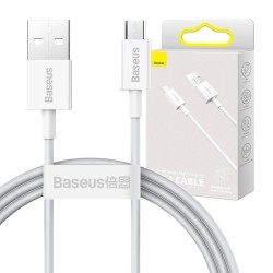 KABEL USB DO MICRO USB BASEUS SUPERIOR SERIES, 2A, 1M (BIAŁY)