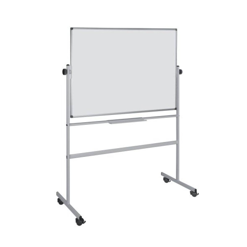 TABLICA SUCHOŚCIERALNA MAGNETYCZNA 120X150CM BI-OFFICE OBROTOWA BIAŁA RAMA ALUMINIOWA