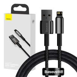 KABEL USB DO LIGHTNING BASEUS TUNGSTEN GOLD, 2.4A, 1M (CZARNY)