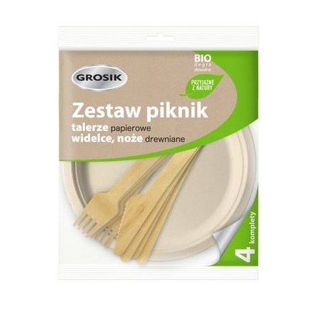 ZESTAW PIKNIKOWY GROSIK EKO 8571043121 4 KPL