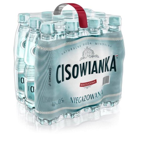 WODA NIEGAZOWANA BUTELKA PLASTIKOWA CISOWIANKA 0,5L