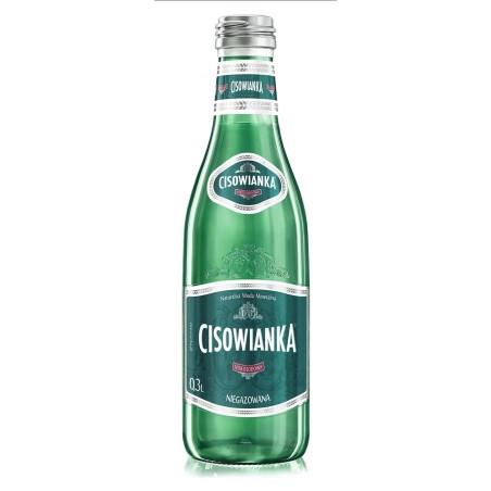 WODA NIEGAZOWANA BUTELKA SZKLANA CISOWIANKA CLASSIQUE 0,3L