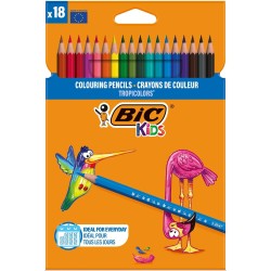 KREDKI OŁÓWKOWE BIC KIDS TROPICOLORS 9375173 MIX*18