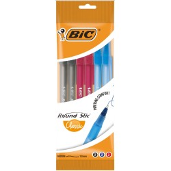 DŁUGOPIS JEDNORAZOWY BIC ROUND STIC CLASSIC 929071 MIX 1.0MM 6SZT