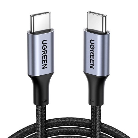 KABEL USB-C DO USB-C UGREEN US316, 100W, 5A 0.5M (CZARNY)