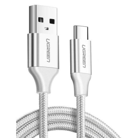 Kabel UGREEN  	US288USB do USB-C, QC3.0, 1m (biały)