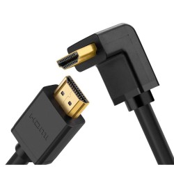 KABEL HDMI - HDMI KĄTOWY UGREEN HD103, 4K, 2M (CZARNY)