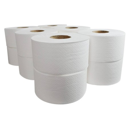 PAPIER TOALETOWY DWUWARSTWOWY CELULOZOWY VELVET CARE JUMBO 100 COMFORT NN 4100631 BIAŁY 800 LISTKÓW 100M 12 SZT.