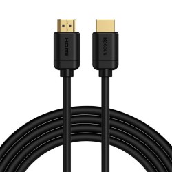 KABEL HDMI 2.0 BASEUS, 4K 60HZ, 3D, HDR, 18GBPS, 3M (CZARNY)