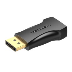 ADAPTER HDMI ŻEŃSKI DO MĘSKI DISPLAY PORT VENTION HBPB0 4K@30HZ (CZARNY)