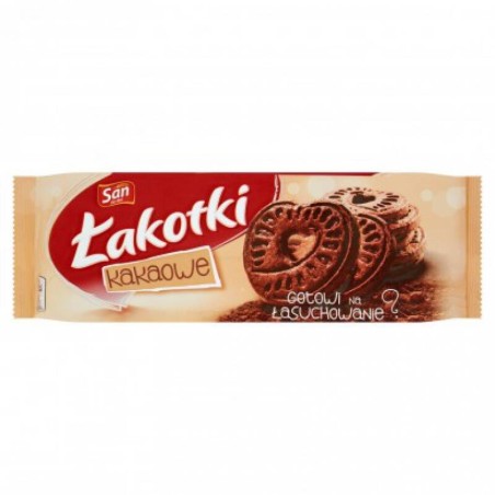 CIASTKA ŁAKOTKI KAKAOWE SAN 168G