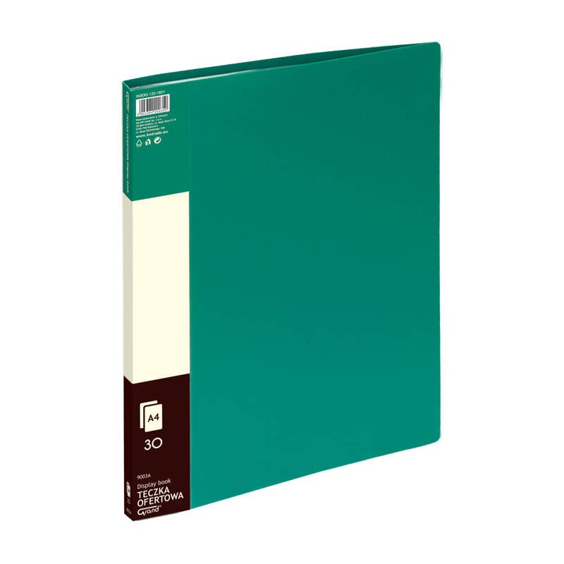 ALBUM OFERTOWY A4 GRAND 9003 120-1821 ZIELONY PVC 30 KIESZENI