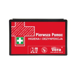 APTECZKA PIERWSZEJ POMOCY VERA HIGIENA I DEZYNFEKCJA PUDEŁKO Z TWORZYWA 