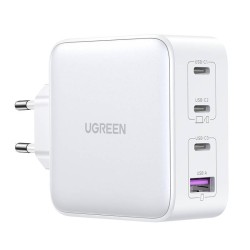 ŁADOWARKA SIECIOWA UGREEN 15337 NEXODE, 3XUSB-C, USB-A 3.0, PD3.0, QC4.0, GAN, 100W (BIAŁA)