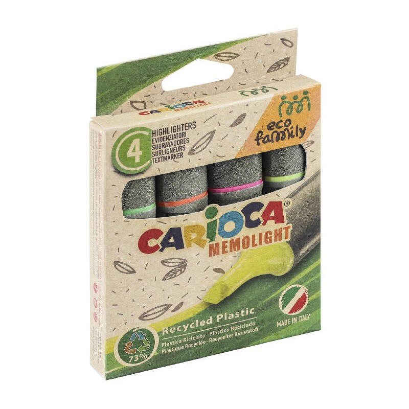 ZAKREŚLACZE 1-5MM CARIOCA 43098 160-2312 MIX*4 ŚCIĘTA 4SZT