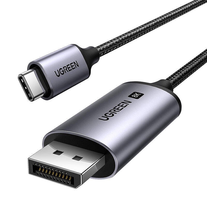 KABEL UGREEN CM556 USB-C DO DISPLAYPORT 8K 1M (CZARNY)