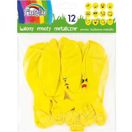 BALONY EMOTY 12" FIORELLO 170-2347 MIX WZORÓW 12SZT