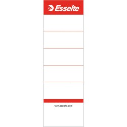 ETYKIETY DO SEGREGATORA 50X158MM ESSELTE 810801 BIAŁY 10SZT