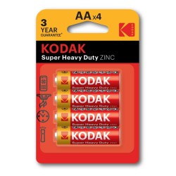 BATERIA CYNKOWA AA KODAK ZINC SUPER HEAVY DUTY 30951044 4SZT