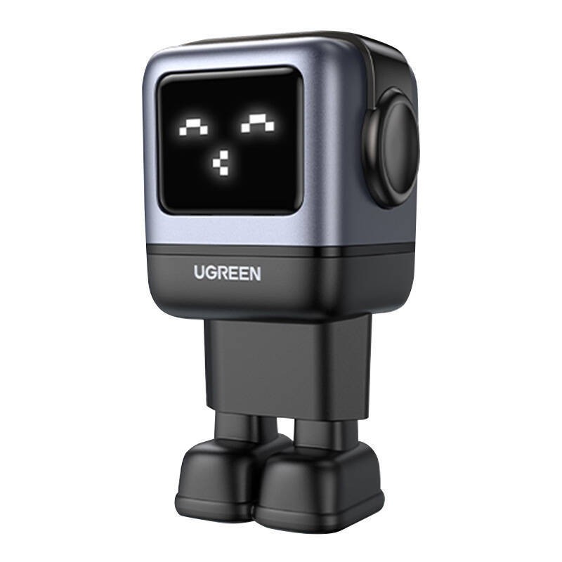 ŁADOWARKA SIECIOWA UGREEN NEXODE RG (ROBOT GAN), 2X USB-C + USB, 65W (CZARNA)