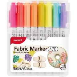 MARKERY DO TKANIN MONAMI FABRIC MARKER 470 170-2785 MIX*8 PĘDZELKOWA 8SZT