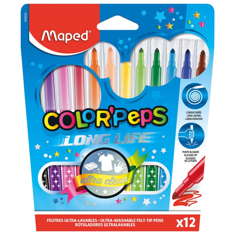 FLAMASTRY MAPED COLORPEPS LONG LIFE 12 SZT